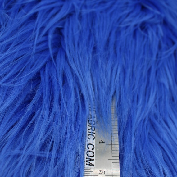 Royal blue fur clearance pillows