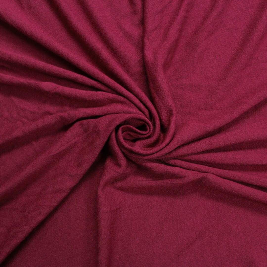 Burgundy Crepe Viscose Fabric by the Yard 550 - Etsy