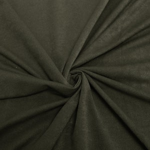 Tessuto scamosciato elasticizzato color oliva tagliato su misura - 1 iarda Stile 598