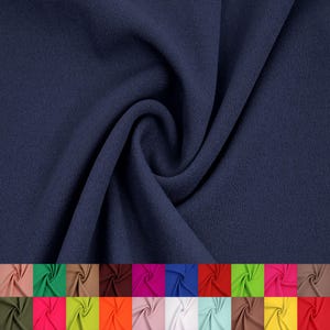 59&quot; Scuba Crepe Techno Polyester Spandex Stretch Fabric 230gsm by the Yard (SKU-702).