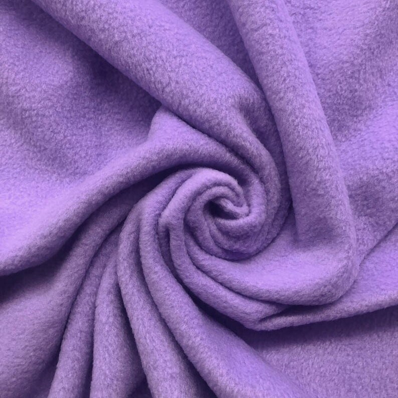 Polar Fleece Fabric Lavender by the yard 1 Yard Style Etsy