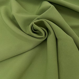 57/58&quot; Green Moss Twill Fabric by the Yard. Fabric for Party Decoration, Backdrop, Drapery, Decoration - Style 597