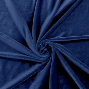 Royal Stretch Velvet Fabric by the yard or wholesale  - 1 Yard Style 1001