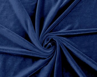 Royal Stretch Velvet Fabric by the yard or wholesale  - 1 Yard Style 1001