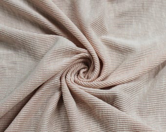 Dusty Pink 2x1 Heavy-Weight Rib Sand Wash Knit Fabric by the Yard - Style 699