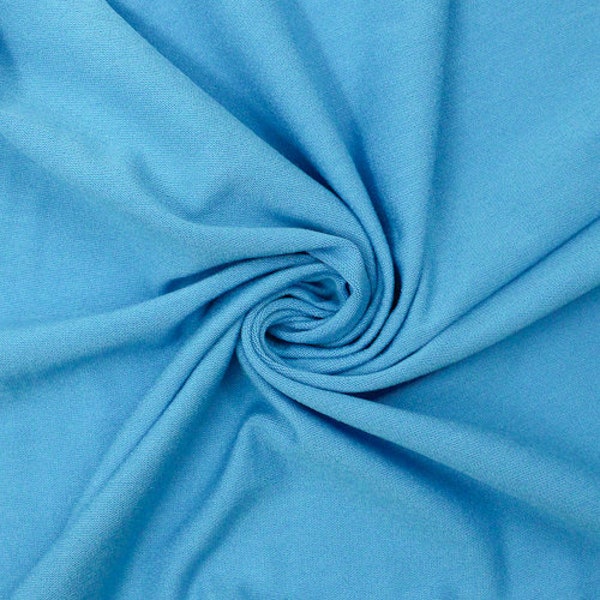 Light Turquoise Viscose Spandex Fabric by the Yard - Style 13405