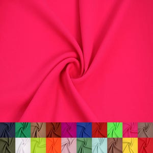 59&quot; Scuba Crepe Techno Polyester Spandex Stretch Fabric 230gsm by the Yard (SKU-702).