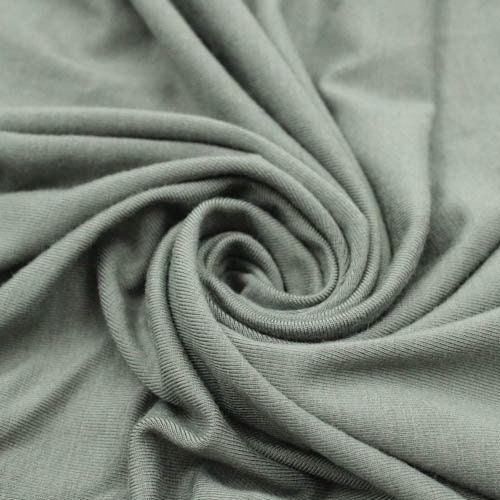 Heather Gray Ultra-Heavy Weight Rayon Spandex Jersey Knit Stretch Fabric