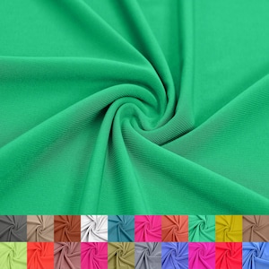 60&quot; Wide ITY Jersey Knit Poly Spandex Fabric by the Yard- 200 GSM Fabric for Apparel, Active and Sports Wear, DIY Projects. Style #450