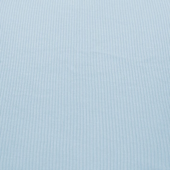 Blue rib knit fabric discount