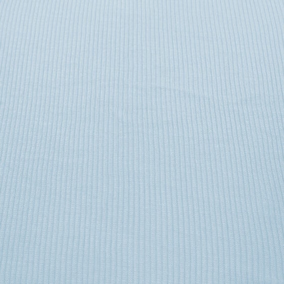 STYLISH FABRIC Misty Blue 2x1 Rib Knit Stretch Fabric, DIY