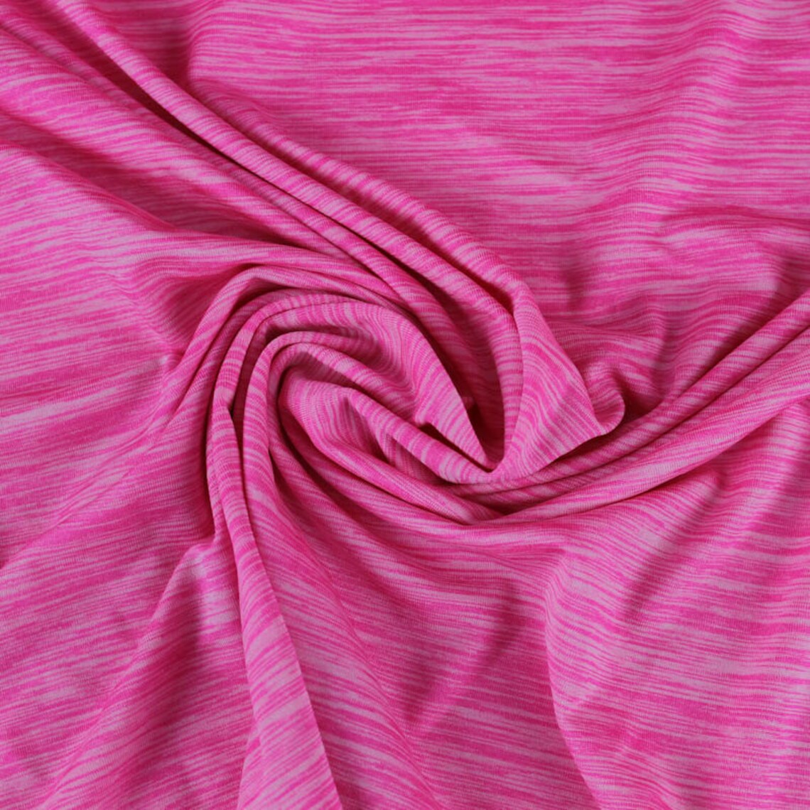 Hot Pink Space Dye Poly Spandex Performance Knit Fabric for Etsy