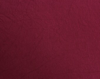 Burgundy Crepe Viscose Fabric by the Yard 550 
