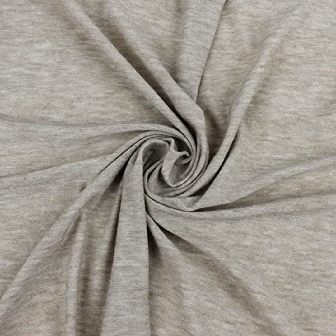 Oatmeal Rayon Jersey Stretch Knit Fabric Light Weight/ 180 Etsy