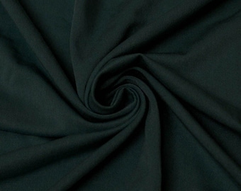 Hunter Green  Heavyweight Rayon Jersey Spandex Knit Fabric by the Yard - 1 Yard Style 406