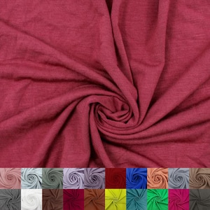 Tessuto in maglia jersey spandex rayon modale largo 60&quot; tagliato su misura (225 GSM) - Peso medio, elasticizzato in 4 direzioni, traspirante - mattone pallido n. 765