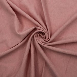 60&quot; Wide Cotton Modal Rayon Spandex Fabric by the Yard - 150 GSM, Lightweight, 2-Way Stretch, Breathable. Dusty Pink Dark #791