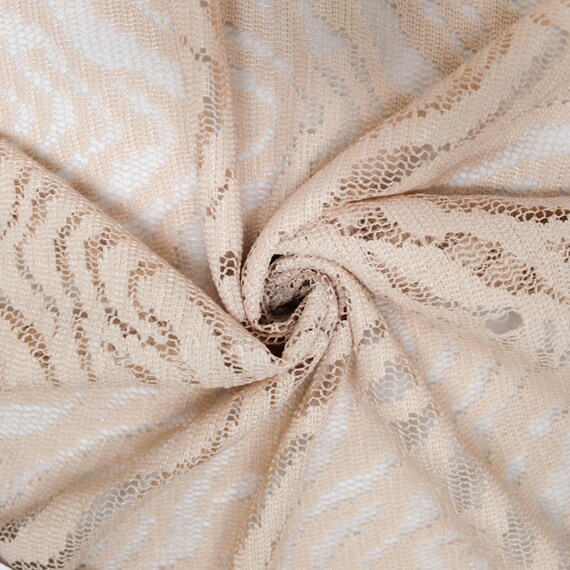 Blush Zebra Safari Pattern Lace Fabric by the Yard 1 Yard | Etsy
