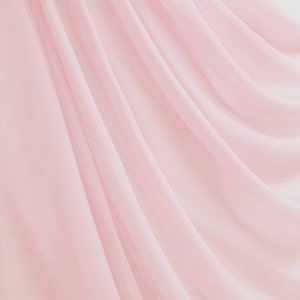 60" Wide Light Pink - 30 Polyester Interlock Lining Fabric  Tops, Cardigans, Decorations, DIY by the Yard - 1 Yard Style 13100