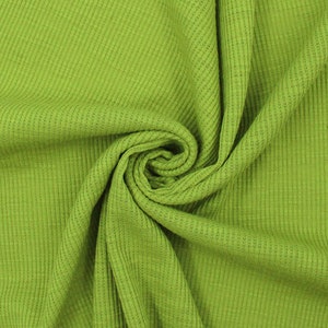 Green Mint Polyester Cotton Spandex 2x1 Rib Knit Fabric by the Yard Style  792 -  Portugal
