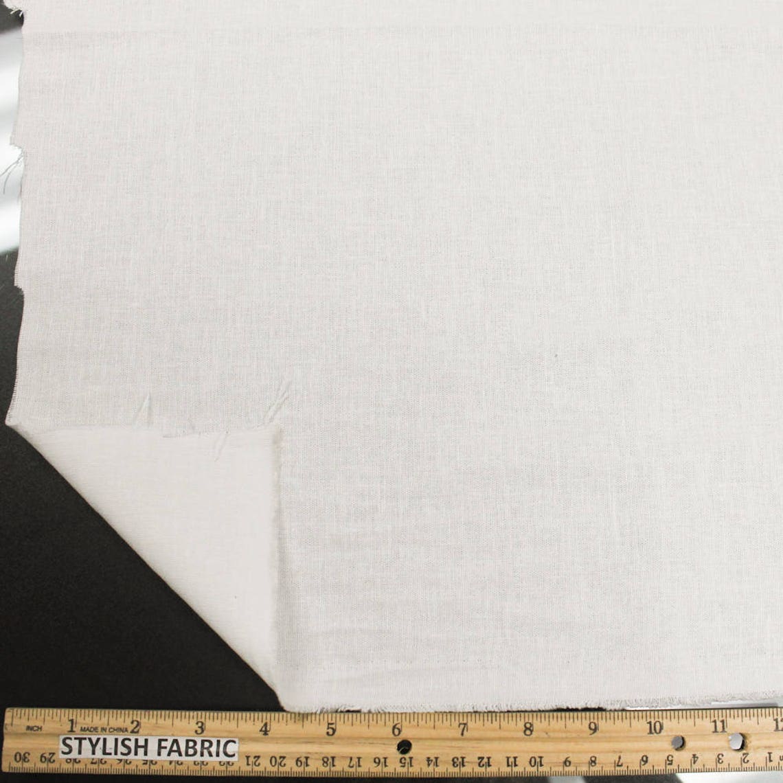 Off White 52'' Rayon Stretch Linen Fabric by the Yard - Etsy