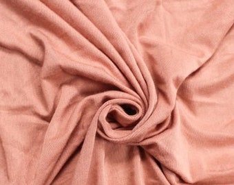 Dark Dusty Pink Rayon Jersey Spandex Knit Fabric by the Yard - 1 Yard Style 406