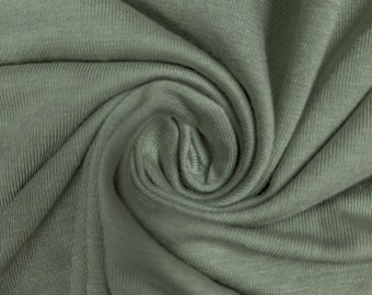 FREE SHIPPING!! Olive Light Heavyweight Rayon Jersey Spandex Knit Fabric 10 YARDS Style 406