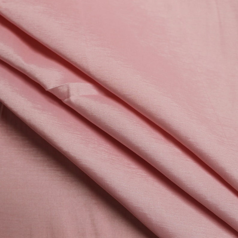 Light Pink Iridescent Stretch Taffeta Fabric by Yard Style Etsy