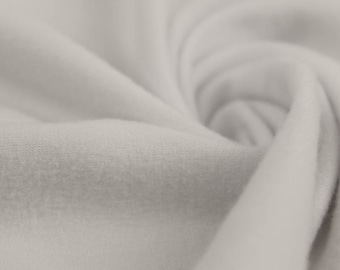 58/59&quot; Off White Solid Double-Sided Brushed DTY Stretch Fabric for Athletic, Backdrop, Drapery, Decoration Fabric - Style 668