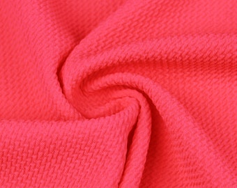 Hot Pink Neon Bullet Poly Spandex Stoff-Bulk-Lager - 1 Yard Style 508