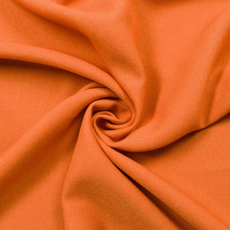 Crafts SATIN POLYESTER FABRIC ORANGE 60" BY THE YARD Fabric