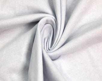 60 po. de large, 7 oz, coton lycra peigné, extensible dans les 4 sens (130 g/m²), tissu léger, respirant et anti-rides par mètre. Blanc n° 477