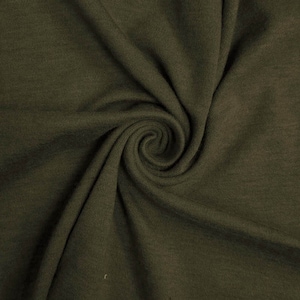 Olive Rayon Ponte Roma Fabric by the Yard- Style 738