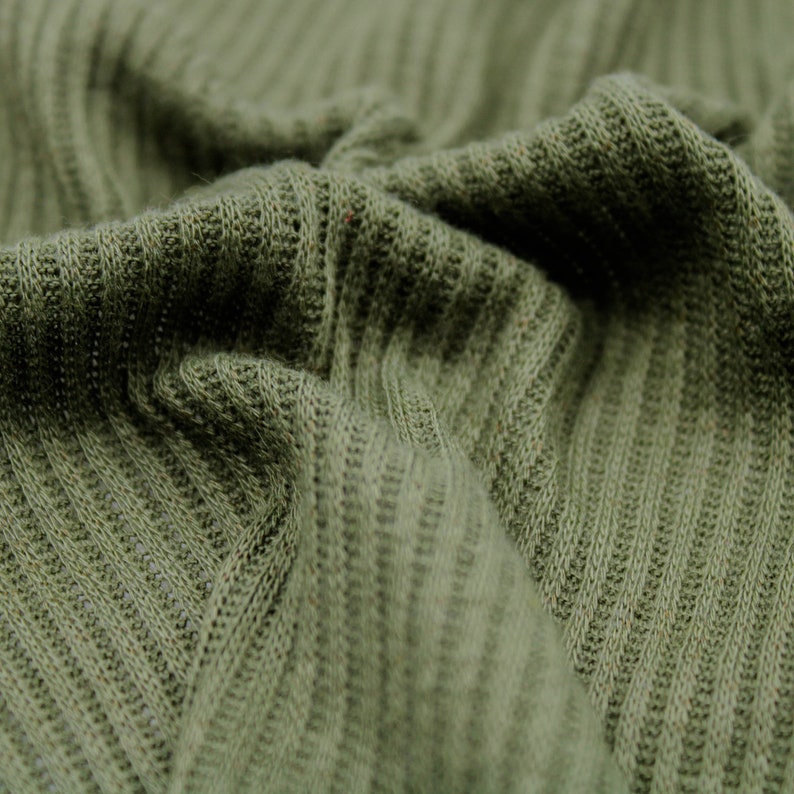 Cargo Rib Knit Fabric Ribbing Fabric Sleeves Fabric by the | Etsy