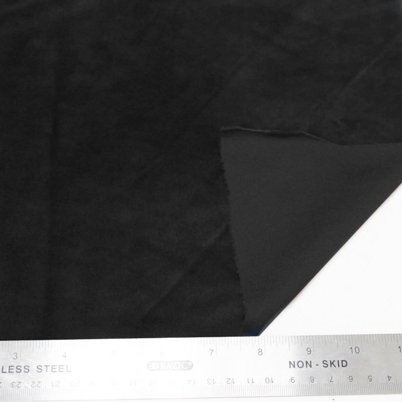 Black Soft Cotton CVC Velour Cotton Polyester Fabric by Yard Etsy