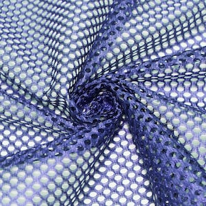 Royal King Mesh Knit Fabric by the Yard, Football Fabric, Soccer Fabric, Basketball Jersey Fabric - 1 Yard Style 2003