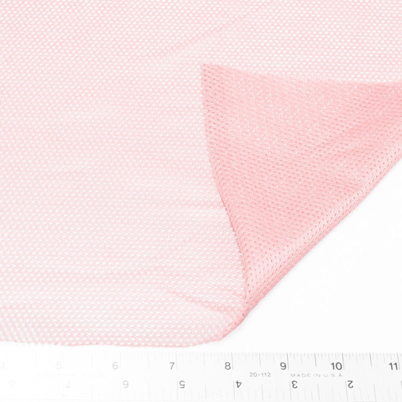 Pink Micro Mesh Knit Fabric by the Yard, Football Fabric, Soccer Fabric ...
