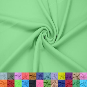 60&quot; Wide 100% Polyester Interlock Lining–Lightweight Knit Fabric by The Yard for Apparel,Drapery,School Projects,Party Decorations, Clothing