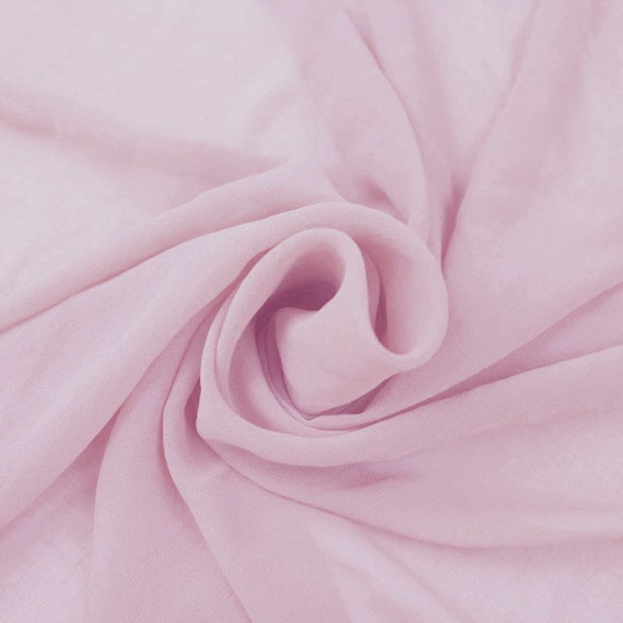 Blush chiffon fabric bulk discount
