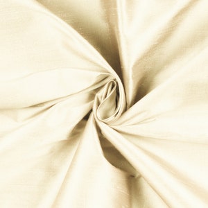 Butter Shiny Shantung Satin Fabric by the Yard, DIY Crafts, Decorations, Apparel - 1 Yard Style 3008