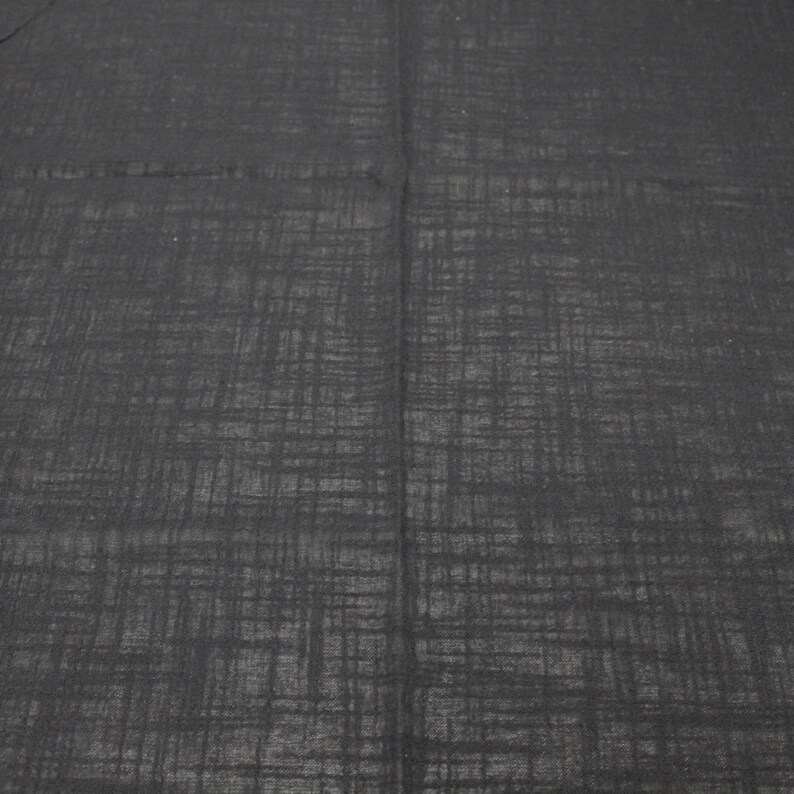 Black Slub Cotton Gauze Fabric 1 Yard Style 640BLACK Etsy