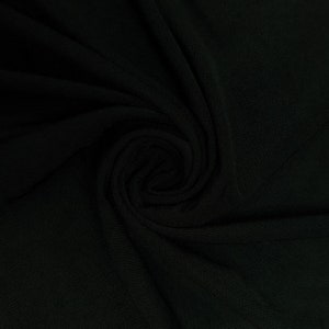 57/59&quot; Black 100% Poly Air Flow Satin Fabric by the Yard. Fabric for Party Decoration, Backdrop,Drapery,Decoration. Style 763