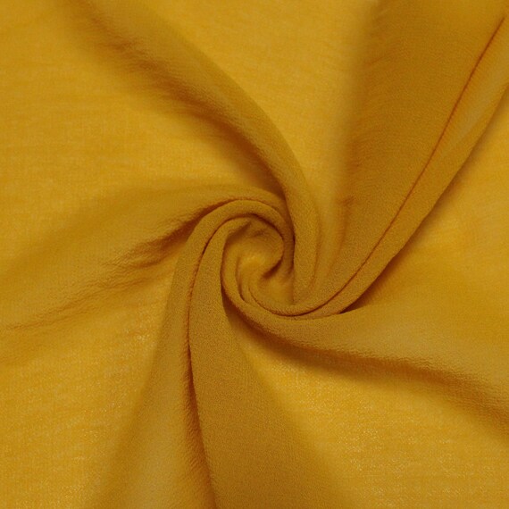 Mustard chiffon fabric deals
