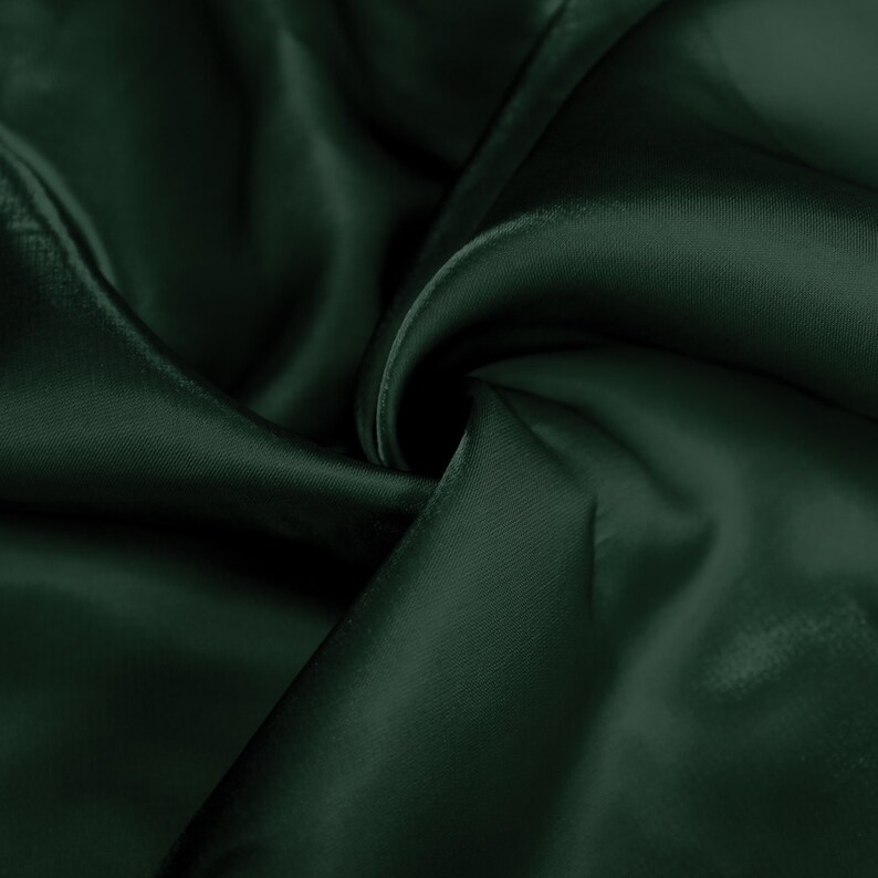 Hunter Green Sparkle Satin Fabric By the Yard Style 2908 Etsy
