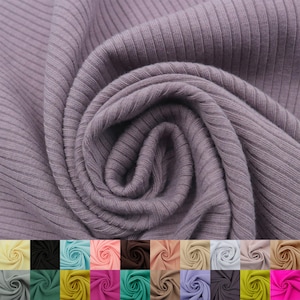 Soft 4x2 Rib Knit Fabric by the Yard – Solid Color | Stretchy, Textured Knit for Tops, Dresses, Loungewear – Style 774