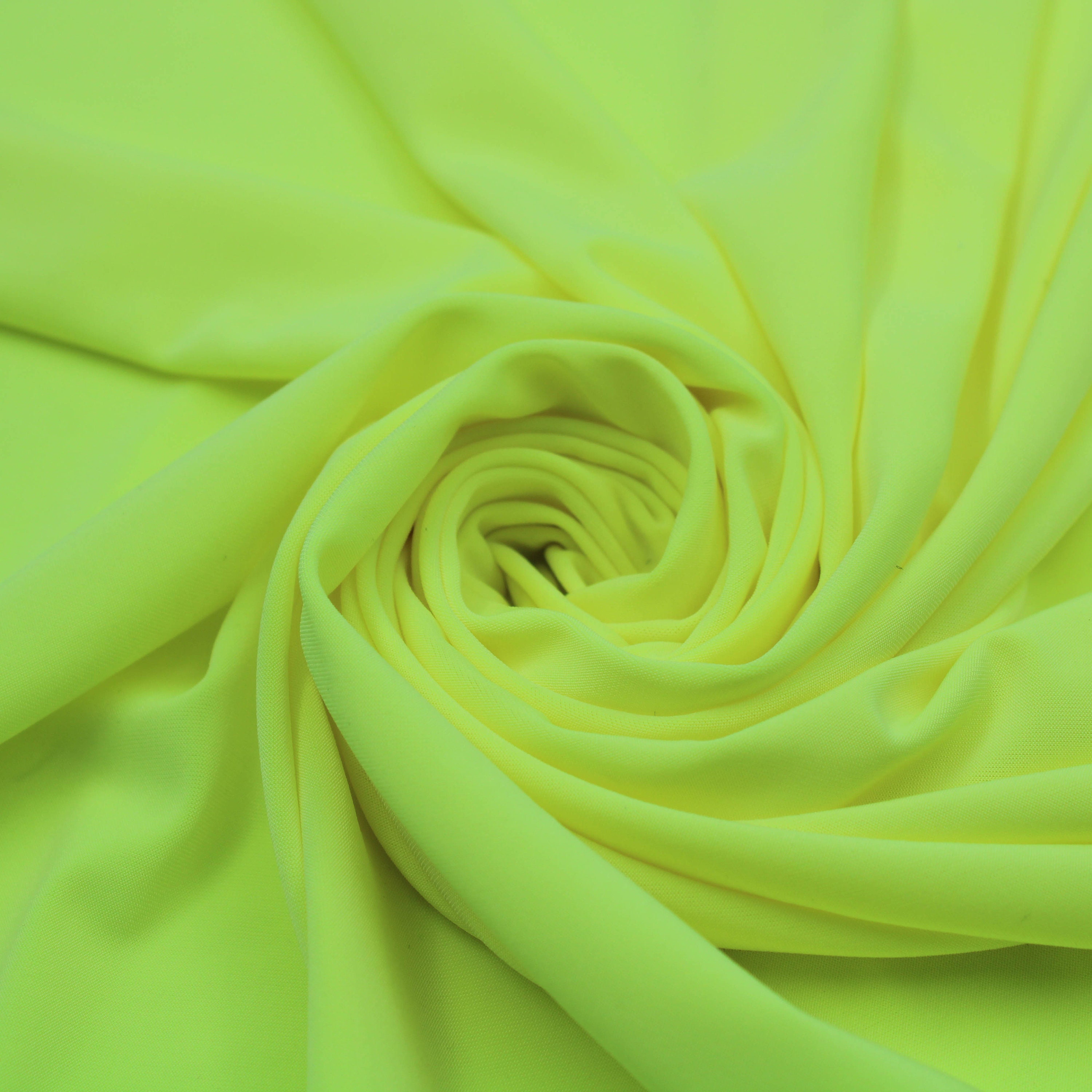 Yellow Neon Venezia Polyester Spandex Stretch Fabric 1 Yard Etsy