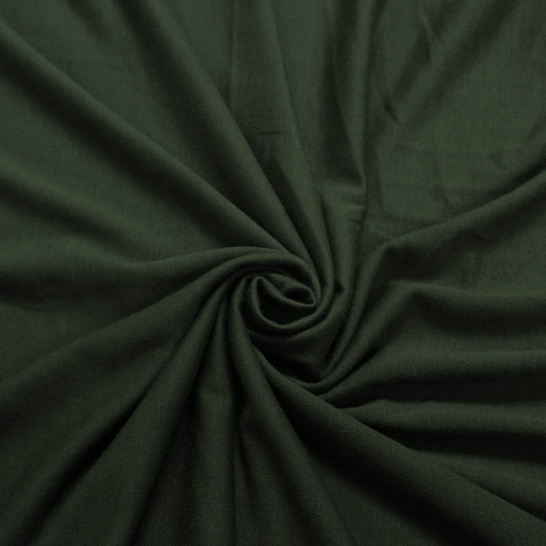 Army Green DK French Terry Spandex Fabric by the Yard Style - Etsy