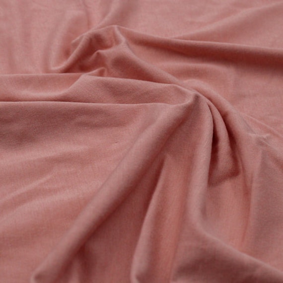 Dusty Pink Dark Cotton Modal Fabric by the Yard