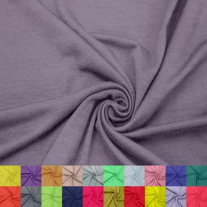 60" Wide Rayon Spandex Jersey Knit Fabric by the Yard, 4-Way Stretch 200GSM -Breathable, Apparel, Decoration & Crafts. Purple  #406