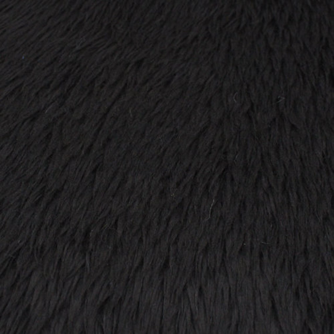 Black Short Pile Luxury Shag Faux Fur Fabric by the Yard for Etsy